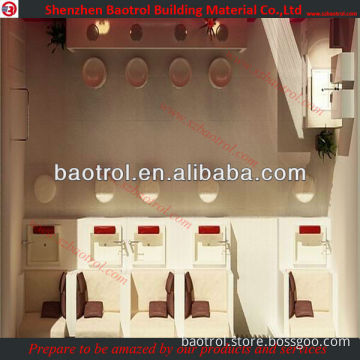Top quality solid surface nail salon store nail spa reception desk